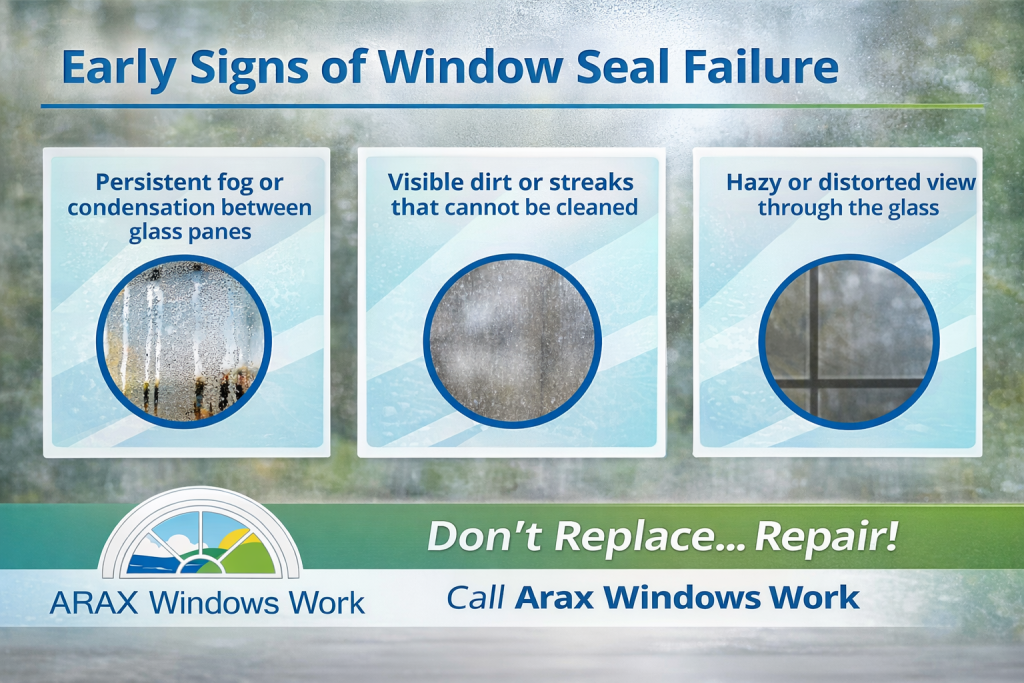 early signs of window seal failure