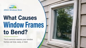 what causes window frames to bend