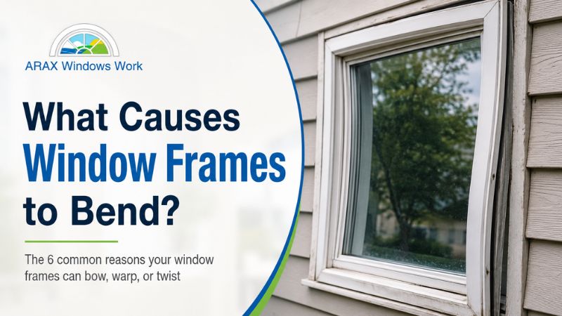 what causes window frames to bend