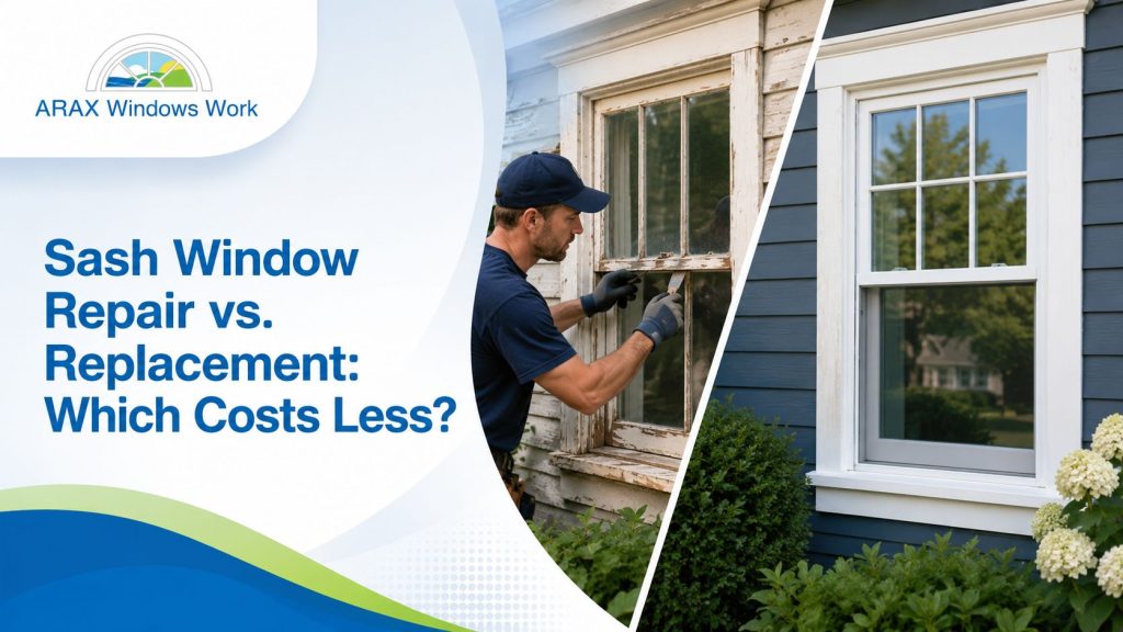 Sash window repair vs. replacement guide