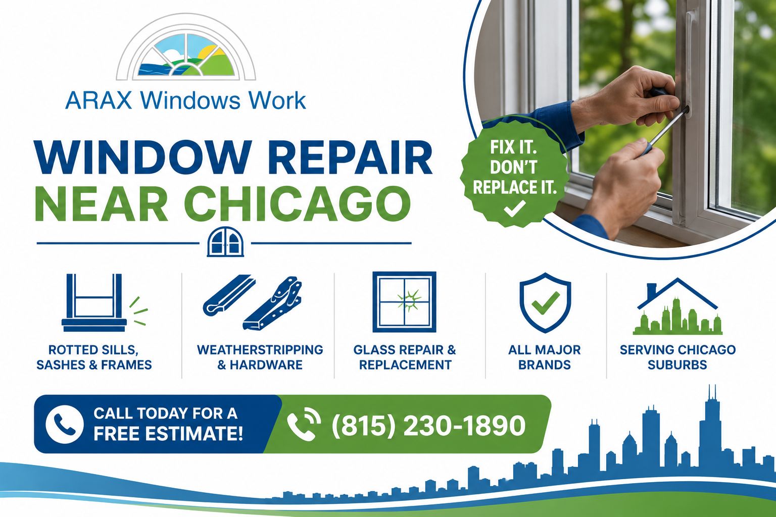 Window repair services near Chicago