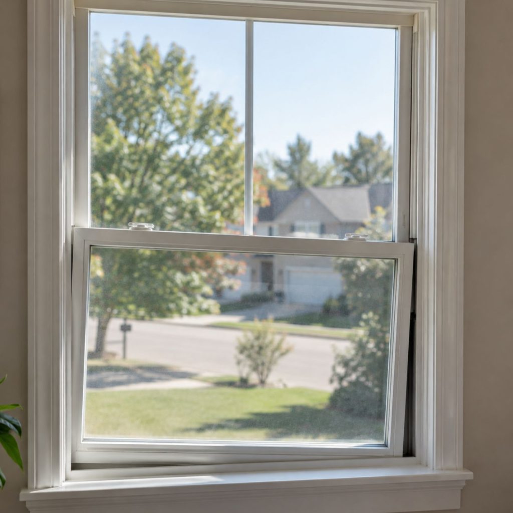 Double-hung window balance repair