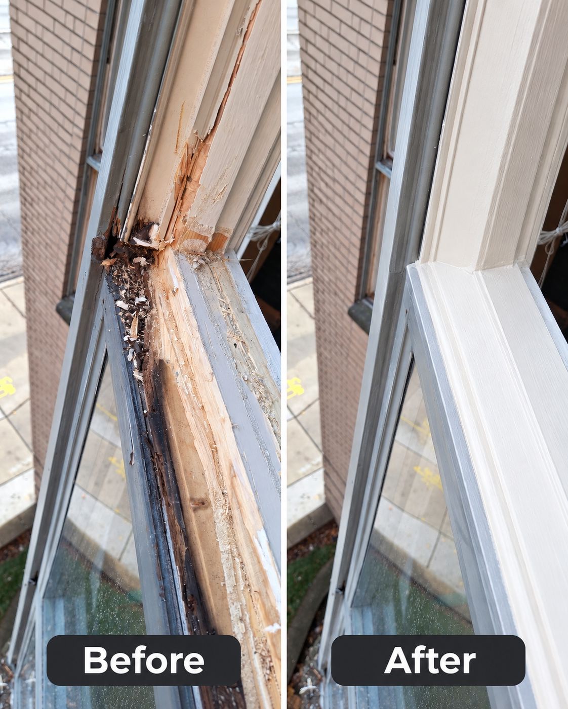 wood window repair and restoration in Darien Illinois